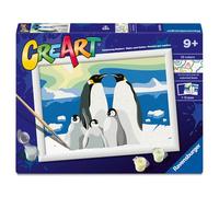 Ravensburger - Creart Série D La Famille de Pingouins | Kit Peinture Enfants | Peindre avec des Numéros Inclut Tout Le Nécessaire | Jeux Enfants 9 Ans Ou Plus | Creart 9 Ans