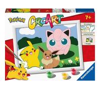 Ravensburger CreArt Pokémon Classics Peinture par numéros pour enfants à partir de 7 ans - Kits de peinture et d'artisanat pour enfants