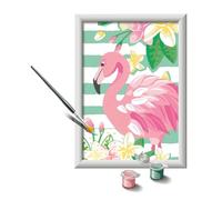 Ravensburger- CreArt Série E - Flamant Rose - Jeu créatif pour Enfants - Peinture au Numéro dès 7 ans - 28929 - Version allemande