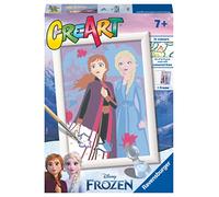 Ravensburger – Kit de peinture Creart Frozen: Sisters Forever – Peindre par numéros, tout inclus 7+