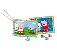 Ravensburger - Creart Série Junior 2 X Peppa Pig | Kit Peinture Enfants | Peindre Avec Des Numéros Inclut Tout Le Nécessaire | Jeux Enfants 5 Ans Ou Plus | Creart 5 Ans