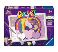 Ravensburger CreArt : Sophia & Wildstar - Peinture avec Chiffres pour Enfants de 9 Ans et Plus, kit de Peinture avec Planches, Cadre, Pinceau et Couleurs Inclus, 25 x 18,30 cm, idées Cadeaux