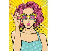 Ravensburger - CreArt Toiles 30x40 cm - Adulte - Peinture par numéros - Pop Art Woman - Loisir créatif - 25857