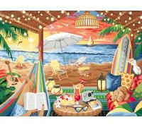 Ravensburger - CreArt Toiles 30x40 cm - Cozy Cabana- Loisir créatif - Peinture par numéros - Adulte - Activité détente et créative - Dès 12 Ans - 23911 - Version Internationale