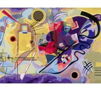Ravensburger - CreArt Toiles 30x40 cm - Kandinsky - Jaune, Rouge, Bleu - Loisir créatif - Peinture par numéros - Adulte - Activité détente et créative - Dès 14 Ans - 23918 - Version Internationale