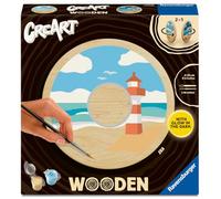 Ravensburger - CreArt Wooden - Bois - Adulte - Peinture par numéros - Sea - Activité détente et créative - 25924