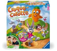 Ravensburger - Croque Carotte + Jeu de Cartes - Jeu de Société Rigolo - Parcours et 7 Familles - 2 à 4 Joueurs - Dès 4 Ans - Nouveau Design - Version Française - 24782