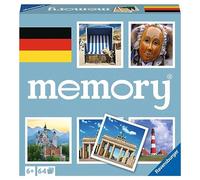 Ravensburger Jeu de mémoire Allemagne Memory 20883 – 2 à 8 joueurs dès 6 ans