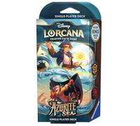 Ravensburger Disney Lorcana Jeu de Cartes à Collectionner : Azurite Sea - Ambre et Ruby Deck (en Anglais)