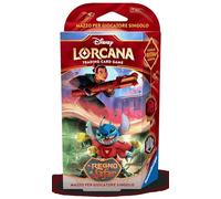 Ravensburger - Disney Lorcana Single Starter Deck, Ruby et Steel Mulan & Stitch, Set 8, Version Italienne