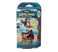 Ravensburger - Deck de démarrage Lorcana Disney La Mer Azurite Jim et Tigrou FR Chapitre 611098