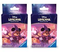 Ravensburger Disney Lorcana TCG Le Règne de Jafar Jeu de Cartes à Collectionner JCC Protège-Cartes Mickey dès 8 Ans (Lot de 2)