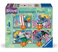 Ravensburger – Puzzle 2D enfant Disney Stitch – 4 en 1, 12/16/20/24 pièces