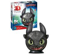 Ravensburger Puzzle 3D Dragons Ohnezahn avec oreilles - 72 pièces - Mixte - Or - À partir de 6 ans