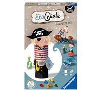 Ravensburger - EcoCreate - Eco-responsable - Recyclage - Jouets - Fabrication objets - Thème Pirates - Loisir créatif - Activité détente et créative - Dès 6 ans - 18130 - Version française