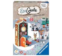 Ravensburger - EcoCreate - Eco-Responsable - Recyclage - Jouets - Fabrication Objets - Wintertime - Loisir créatif - Activité détente et créative - Dès 6 Ans - 18442