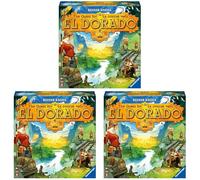 Ravensburger - El Dorado - Jeu de stratégie Famille - Jeu de Plateau deckbuilding - 2 à 4 Joueurs dès 10 Ans - Version française (Lot de 3)