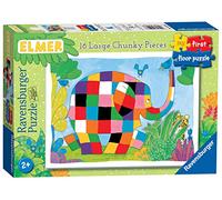 Ravensburger Elmer - Puzzle Mon Premier étage - Puzzle de 16 pièces pour Enfants - Jouets éducatifs pour Tout-Petits à partir de 24 Mois (2 Ans)