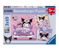 Ravensburger Ensemble de 3 Puzzles Kuromi de 49 pièces pour Enfants de 5 Ans et Plus