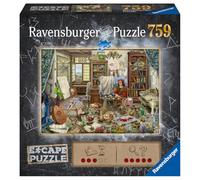 Ravensburger - Escape Puzzle - Atelier d'artiste - pour Adultes et Enfants dès 12 Ans - 759 pièces, 1 Guide de Jeu, 1 enveloppe Solution - Inspiré des Jeux d'évasion - 16843