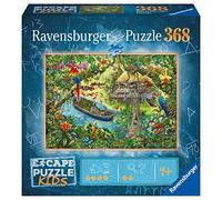 Ravensburger - Escape Puzzle Kids - 368 pièces - Un Safari dans la Jungle | Fille ou garçon dès 9 ans - Puzzle de qualité supérieure - Le premier puzzle inspiré des Escape Games !
