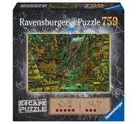 Ravensburger - Escape Puzzle - Temple Angkor Wat - pour Adultes et Enfants dès 12 Ans - 759 pièces, 1 Guide de Jeu, 1 enveloppe Solution - Inspiré des Jeux d'évasion - 19957