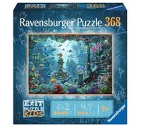Ravensburger - Exit Puzzle Kids - 368 pièces - dans Le Royaume sous-Marin | Fille ou garçon dès 9 ans - Puzzle de qualité supérieure - Le premier puzzle inspiré des Escape Games !
