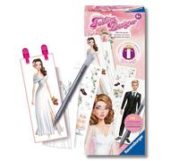 Ravensburger - Fashion Designer Style Book, Robes de Mariée, Créez votre propre collection de mode, jeux créatifs, dessins à colorier, idée cadeau enfants 6+ ans, compatible avec Fashion Designer