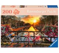 Ravensburger Feel Well & Puzzle 200 Teile - Fahrräder in Amsterdam: Feel Well & Puzzle