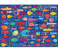 Ravensburger Puzzle Funny Fish Friends XXL 200 pièces – Dès 8 ans