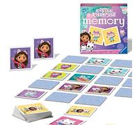 Ravensburger Gabbys Dollhouse Toys - Mini Jeu éducatif de mémoire pour Enfants à partir de 3 Ans - Paire d'images Assorties