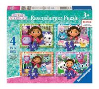 Ravensburger 4 In Box Gabby House Puzzle Bleu