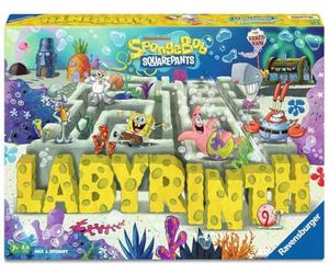 Ravensburger Games 25090 - Spongebob Squarepants Labyrinth - Le Jeu Classique dans Le Style de la série pour 2 à 4 Joueurs de 7 Ans et Plus