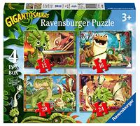Ravensburger Gigantosaurus - Boîte de 4 Puzzles (12, 16, 20, 24 pièces) pour Enfants à partir de 3 Ans