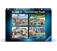 Ravensburger Happy Days N°8 Holidays - 4 puzzles de 500 pièces pour adultes et enfants à partir de 10 ans