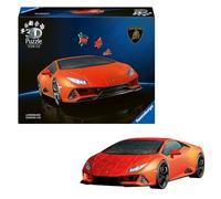 Ravensburger Iconics Lamborghini Huracan Orange, Puzzle 3D de 108 pièces pour Adultes et Enfants à partir de 8 Ans