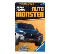 Ravensburger Jeu de Cartes Super Trump Car Monster 20690, Quartet et Trump pour Les Fans de Technologie à partir de 7 Ans