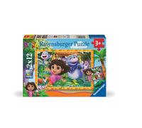 Ravensburger - Lot 2 puzzles enfant 12 pièces - Nous pouvons y arriver!/Dora - Dès 3 ans - 2 posters
