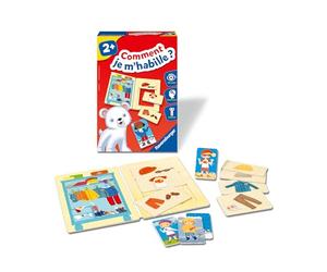 Ravensburger- Jeu Educatif - Comment Je m'habille ? - Observation, Manipulation, langage - Développement de l'autonomie - Puzzle Enfant Premier Age - Dès 2 Ans- 24031