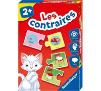Ravensburger - Jeu Educatif - Les contraires - Observation, Manipulation, langage - Jeu d'association - Puzzle Enfant Premier Age - A partir de 2 Ans - 24029