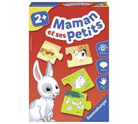 Ravensburger - Jeu Educatif - Maman et Ses Petits - Découverte des Animaux - Premier Jeu d'association - Puzzle Enfant Premier Age - A partir de 2 Ans - 24023