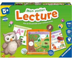 Ravensburger - Jeu Educatif - Mon Atelier Lecture - Coffret Complet éducatif - Apprentissage de la Lecture - 50 activités - A partir de 5 Ans - 24074