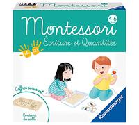 Ravensburger - Jeu Educatif Montessori - Ecriture et quantités - Coffret sensoriel multi-activités - Apprentissage de l'écriture et des quantités - Dès 4 ans - 20806