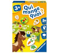 Ravensburger - Jeu Educatif - Qui Mange Quoi ? - Découverte des Animaux - Association logique - Développement du langage - 1 à 4 Joueurs, A partir de 3 Ans - 24034