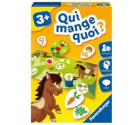 Ravensburger - Jeu Educatif - Qui Mange Quoi ? - Découverte des Animaux - Association logique - Développement du langage - 1 à 4 Joueurs, A partir de 3 Ans - 24034