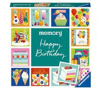 Ravensburger - Jeu en Famille - Mini Memory® - Joyeux Anniversaire - Le Parfait Jeu pour Offrir mêlant Observation, Association et mémorisation - À partir de 3 Ans - 22399