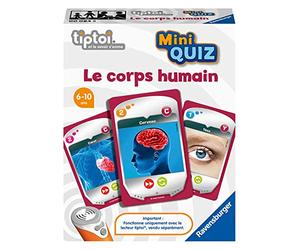 Ravensburger - Jeu interactif tiptoi® Mini Quiz - Le Corps Humain - Jeux électroniques éducatifs sans écran en français - Enfants à partir de 6 Ans - 00 084