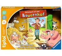 Ravensburger Jeu Tiptoi 00125 Puzzle Fun on The Farm - Jeu éducatif dès 3 Ans, Jeu de logique éducatif pour garçons et Filles, pour 1 à 4 Joueurs