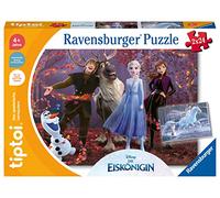 Ravensburger Jeu Tiptoi 00134 Puzzle pour Petits explorateurs : Disney Frozen - Puzzle de 2 x 24 pièces pour Enfants à partir de 4 Ans