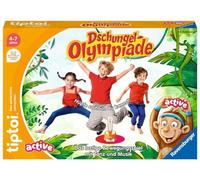 Ravensburger Jeu tiptoi® Active 00129, Jungle Olympics, Jeu de Mouvement dès 4 Ans pour 1 à 6 Joueurs